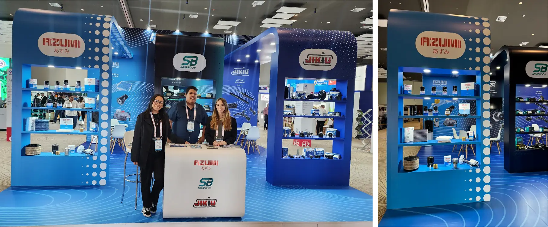 Latin Auto Parts in Panama opens an exhibition season for Azumi Filtration Product!